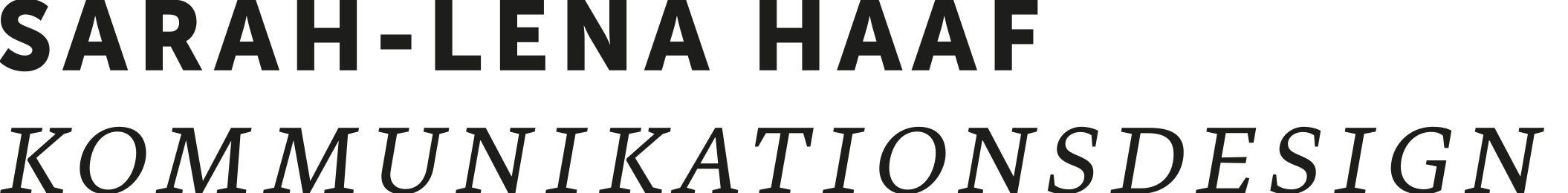 Sarah Haaf Kommunikationsdesignerin